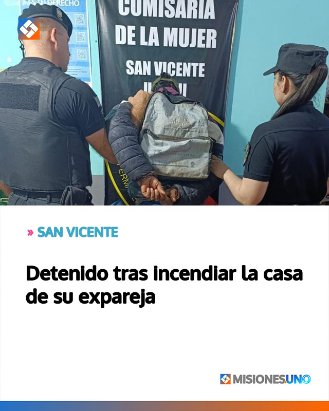 SAN VICENTE: Detenido tras incendiar la casa de su expareja