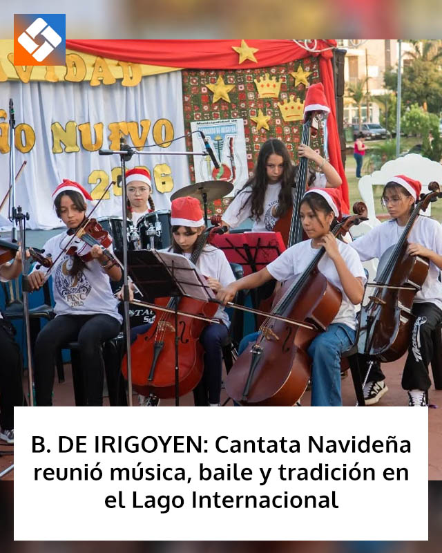 B. DE IRIGOYEN: Cantata Navideña reunió música, baile y tradición en el Lago Internacional