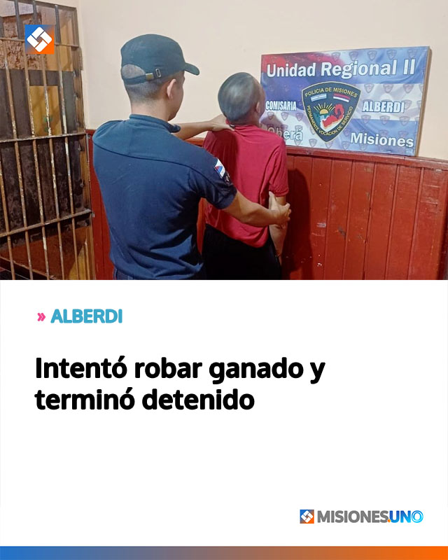 ALBERDI: Intentó robar ganado y terminó detenido
