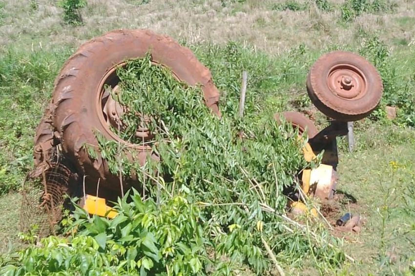 ANDRESITO: Un trabajador murió al volcar con un tractor en zona rural