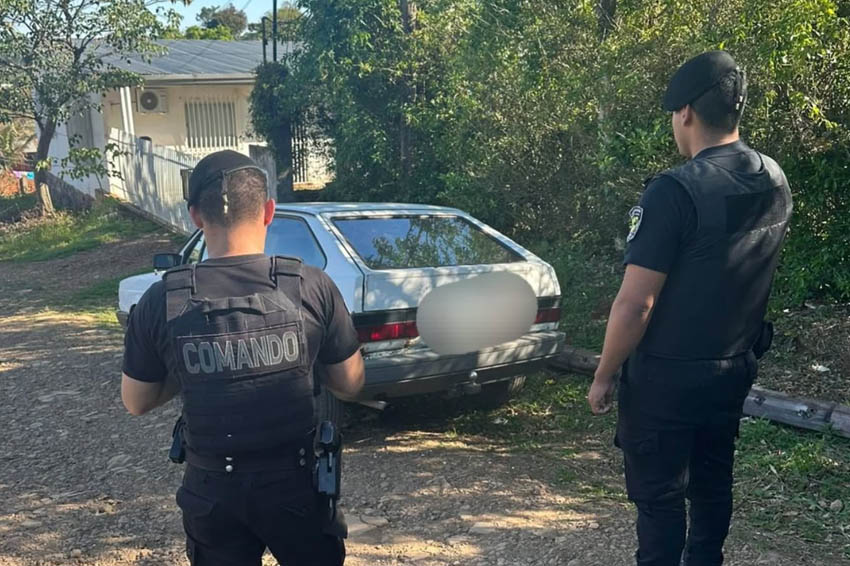 IRIGOYEN: Recuperaron en un operativo un auto robado en Brasil que intentaba cruzar por rutas alternativas